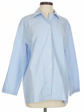 Wilfred Free Light Blue & White Pinstripe Shirt
